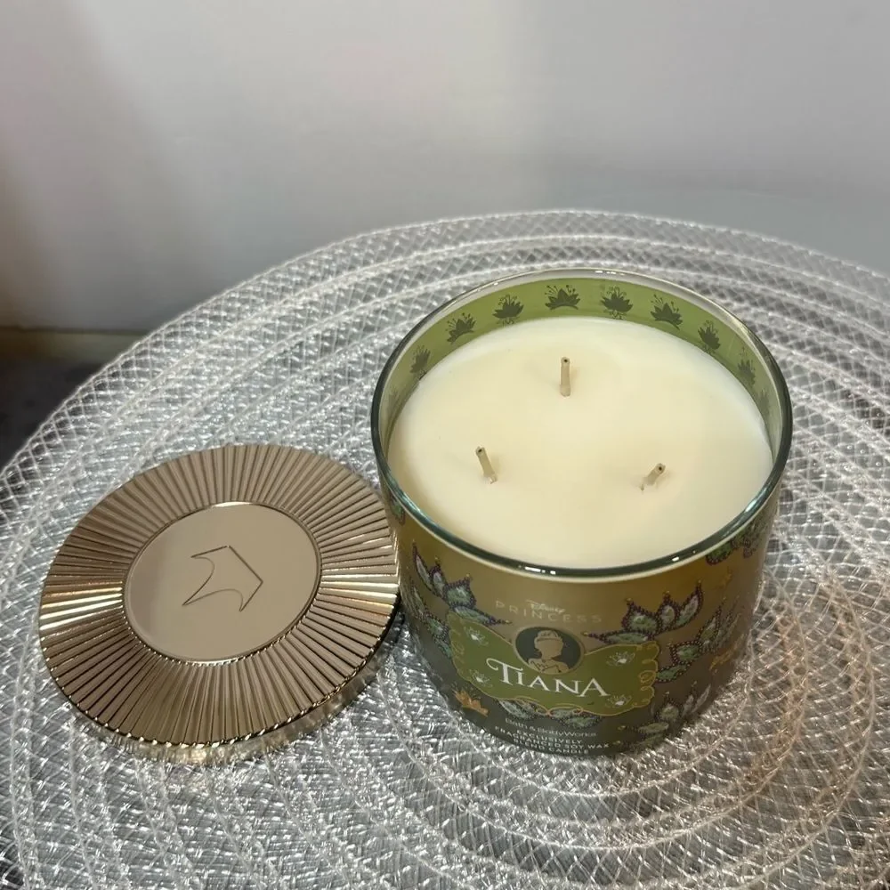 BBW Disney Tiana 3 Wick Scented Candle NWT
